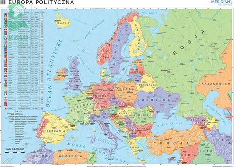 Mapa Konturowa Europy Z Nazwami Państw Margaret Wiegel