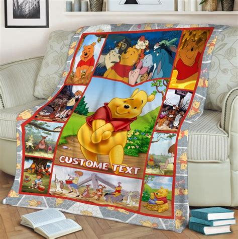 Personalized Winnie The Pooh Blanket Pooh Bear Blanket Etsy Australia