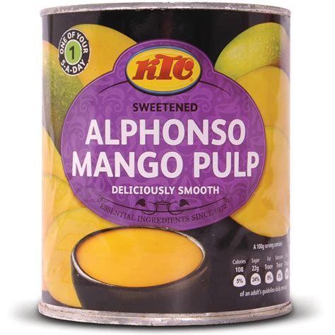 Ktc Alphonso Mango Pulp G Rashan Pani