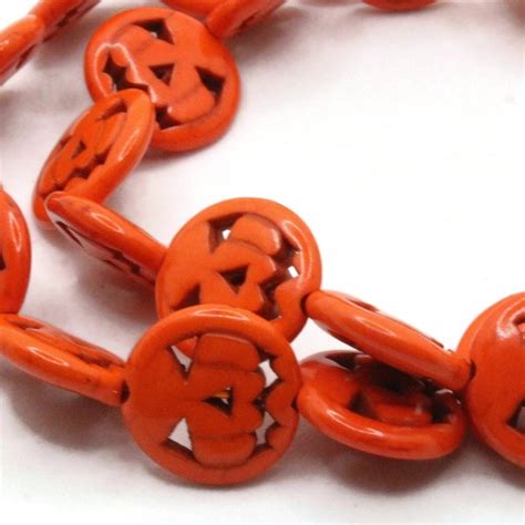 Jack O Lantern Bead Etsy