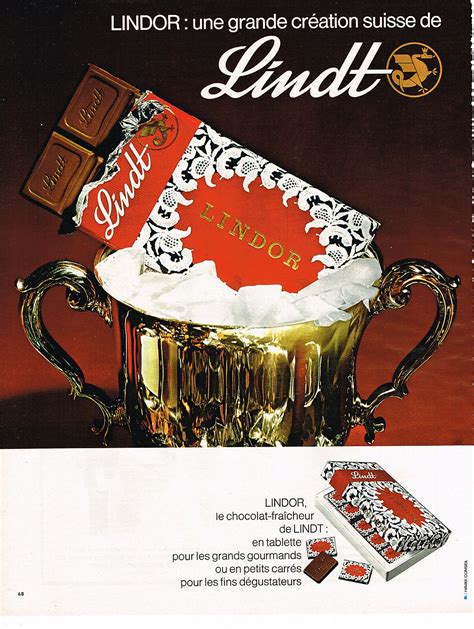 LINDT Pub De 1971 Tablette De Chocolat Fraicheur LINDOR Lindt