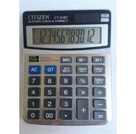 Kalkulator Citizen Ct C Digit Ada Check Dan Correct