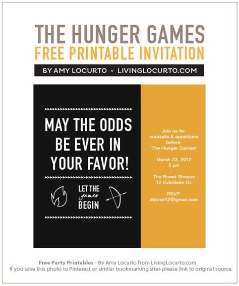 The Hunger Games Party Free Printables Hunger Games Party Hunger Games Theme Hunger Games