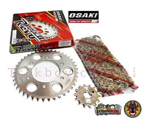 FZ 16 Sniper 150 14T 42T X 428 130L Osaki Revo Chain And Sprocket