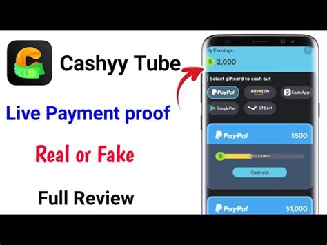 Cashyy Tube Cashyy Tube App Real Or Fake Cashyy Tube App Payment