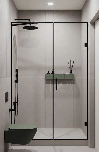 Saint Gobain Hinged Slim Aluminium Shower Enclosures For Bathroom