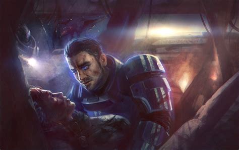 Femshep Kaidan ME art Mass Effect фэндомы картинки гифки