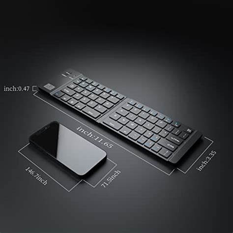 Geyes Foldable Bluetooth Keyboard Folding Keyboard For