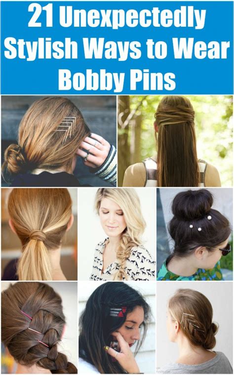 21 Unexpectedly Stylish Ways To Wear Bobby Pins DIY Crafts