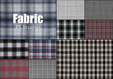 Fabric Plaid Texture Ps Brushes Abr Vol Free Photoshop Brushes