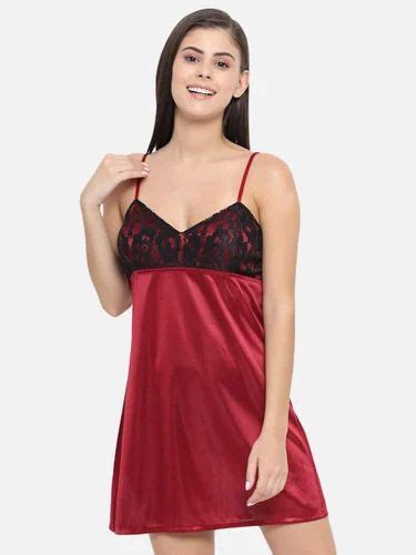 Hot Bridal Honeymoon Babydoll And Bikini Dress Maroon B40ac Baby Doll