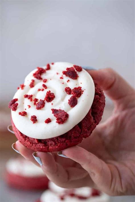 Easy Crumbl Red Velvet Cupcake Cookies Receta Masa Para Galletas