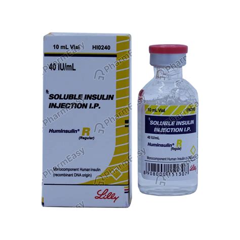 Huminsulin R Iu Ml Solution For Injection Uses Side Effects