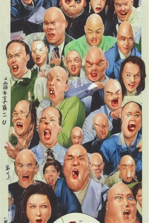 Coneheads Japanese Vhs Cover Art Detailed Facial Stable Diffusion