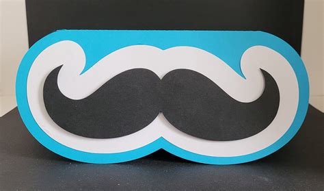 Father S Day Moustache Card Blank Inside Etsy