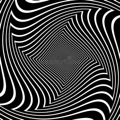 Abstrait Noir Et Blanc G Om Trique Stripeshypnose Spirale Sans Couture