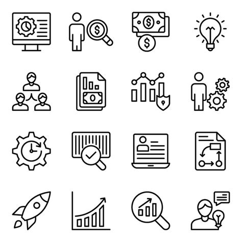 Pack Of Business And Finance Icons 36232880 Vector Art At Vecteezy