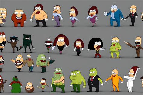 Cartoon Villain Characters Poses · Creative Fabrica