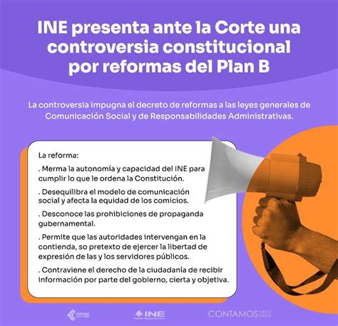 Inemexico On Twitter El Ine Present Ante La Scjn Una Controversia