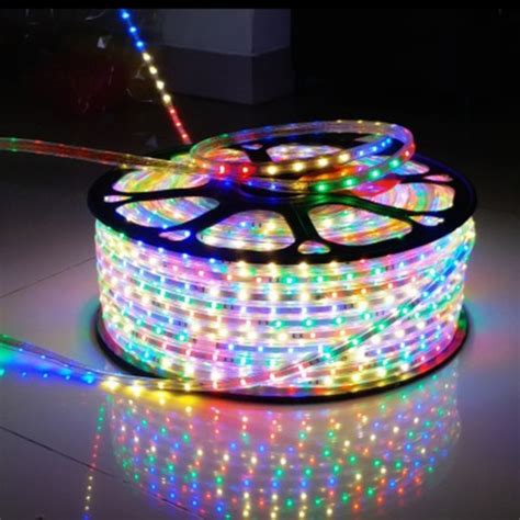 Jual Lampu Selang Led Strip Rgb Smd 2835 100Meter Raibow Kedap Kedip