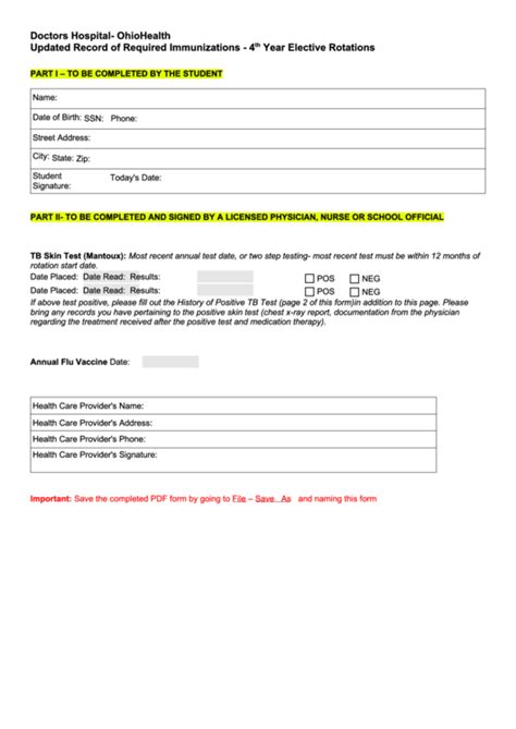 Printable 2 Step Tb Test Form