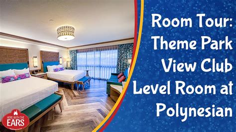 Polynesian Village Resort Theme Park View Club Level Room Tour