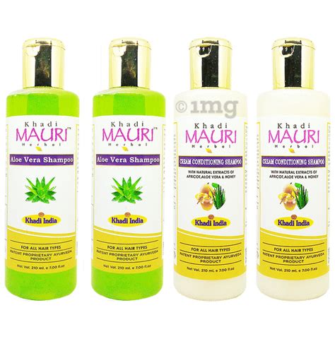 Khadi Mauri Herbal Combo Pack Of Aloe Vera Cream Conditioning Shampoo