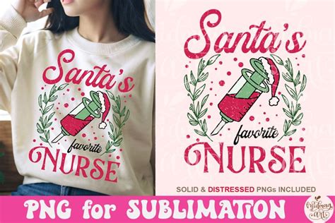 Santa S Favorite Nurse Png Nurse Coquette Christmas Png