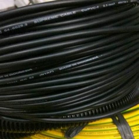 Jual Kabel Listrik Serabut NYAF 2 5 Mm Hitam Per Meter Kuning