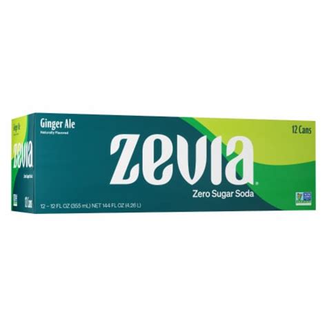 Zevia Ginger Ale Zero Sugar Soda Cans 12 Pk 12 Fl Oz Smiths Food