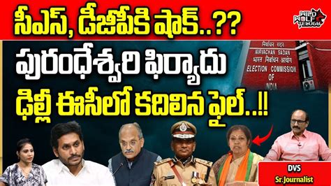 Purandeswari Complaint To Ec About Ap Cs And Dgp Cm Jagan Ap