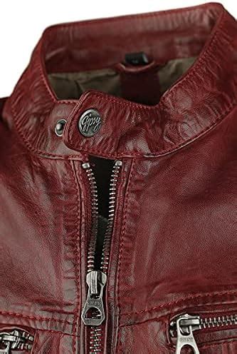 Gipsy Camren Slim Fit NSLVW Männer Lederjacke rot Basics Amazon de