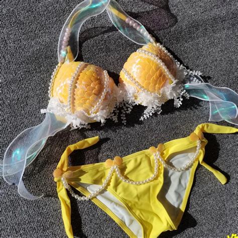 Handmade Design Bikini Strap Underwear Bra Hot Girl Performance Clothes Electronic Music