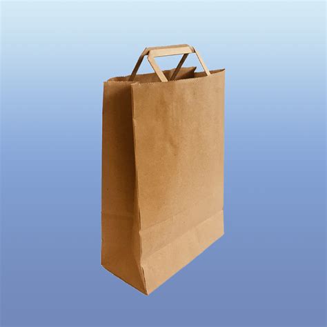 Bolsa Papel Kraft Con Manilla 34x13x45cm ADELPACK