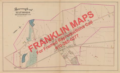 Andys Antique Maps 1886 North Pennsylvania Rr