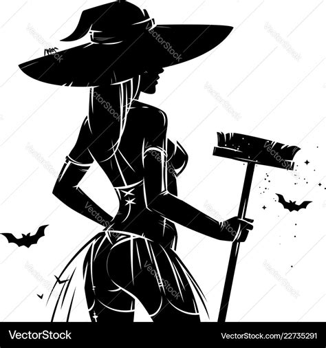 Halloween Witch Pin Up Drawings