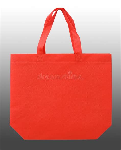 Red Cloth Shopping Bag Isolated On White Background Stock Image Image