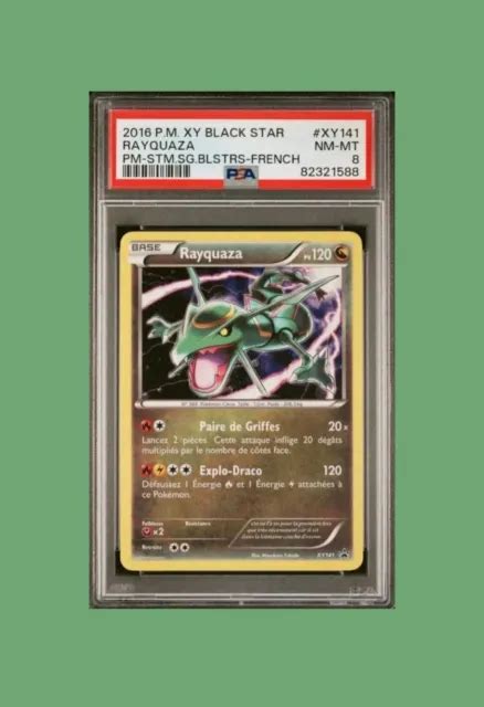 CARTE POKÉMON RAYQUAZA Holo XY141 FR PSA 8 EUR 22 99 PicClick FR