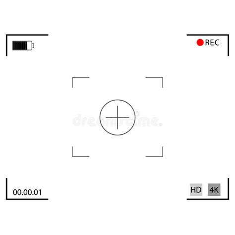 Video Camera Focusing Screen Camera Frame Interface Viewfinder