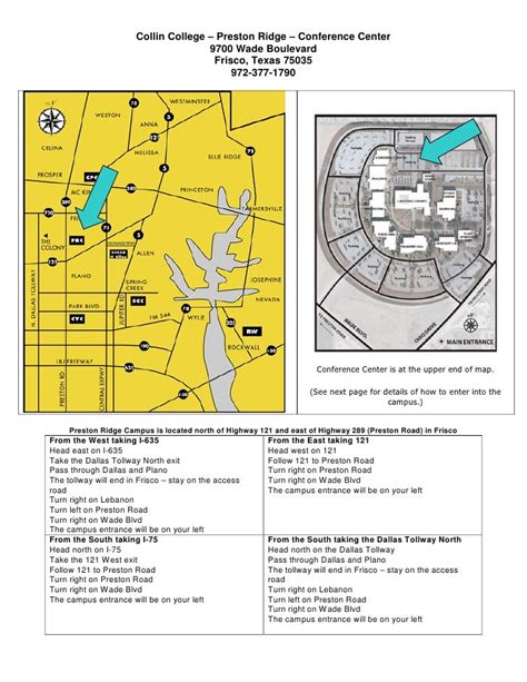 Collin College Preston Ridge Campus Map Maping Resources