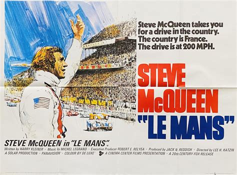 Original Le Mans Movie Poster Steve Mcqueen Motor Racing