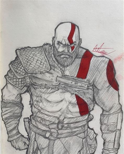 Kratos God Of War Desenhos Desenhos Originais Desenho