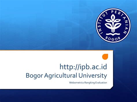 ipbacid bogor agricultural university powerpoint