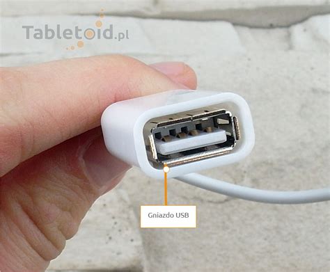 Przej Ci Wka Na Kablu Adapter Wtyk Apple Ipad Gniazdo Usb