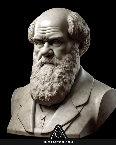 Charles Darwin Roman-Style Bust Tattoo Art | Los Angeles Tattoo Artist ...