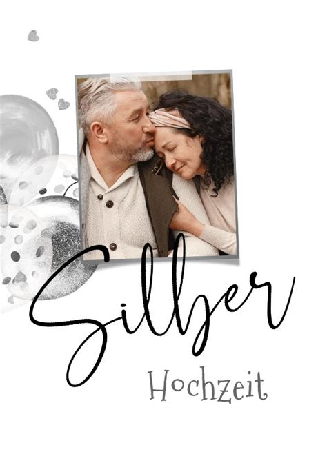 Einladung Zur Silberhochzeit Silberne Send A Smile