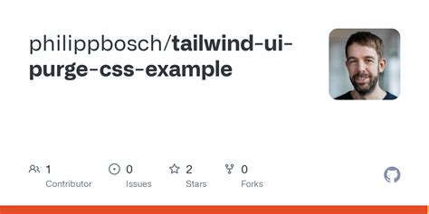 GitHub Philippbosch Tailwind Ui Purge Css Example