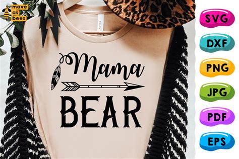 Mama Bear Svg Png Dxf For Silhouette Cricut Sublimation