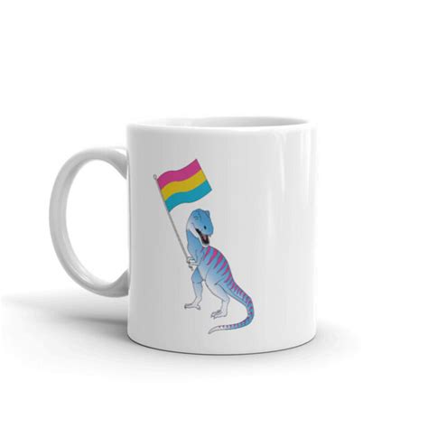 Pansexual Mug Coffee Dinosaur Flag Lgbtqia Pan Pride Lgbt Nonbinary Cup Ebay