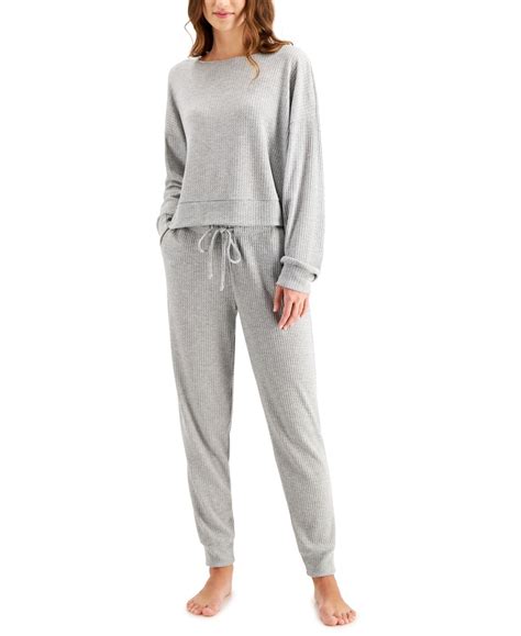 Jenni Waffle Knit Pajama Set Created For Macy S Reviews All